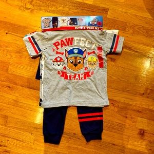 Brand New! Boys Sz 6 Paw Patrol Pajama 5-piece Set